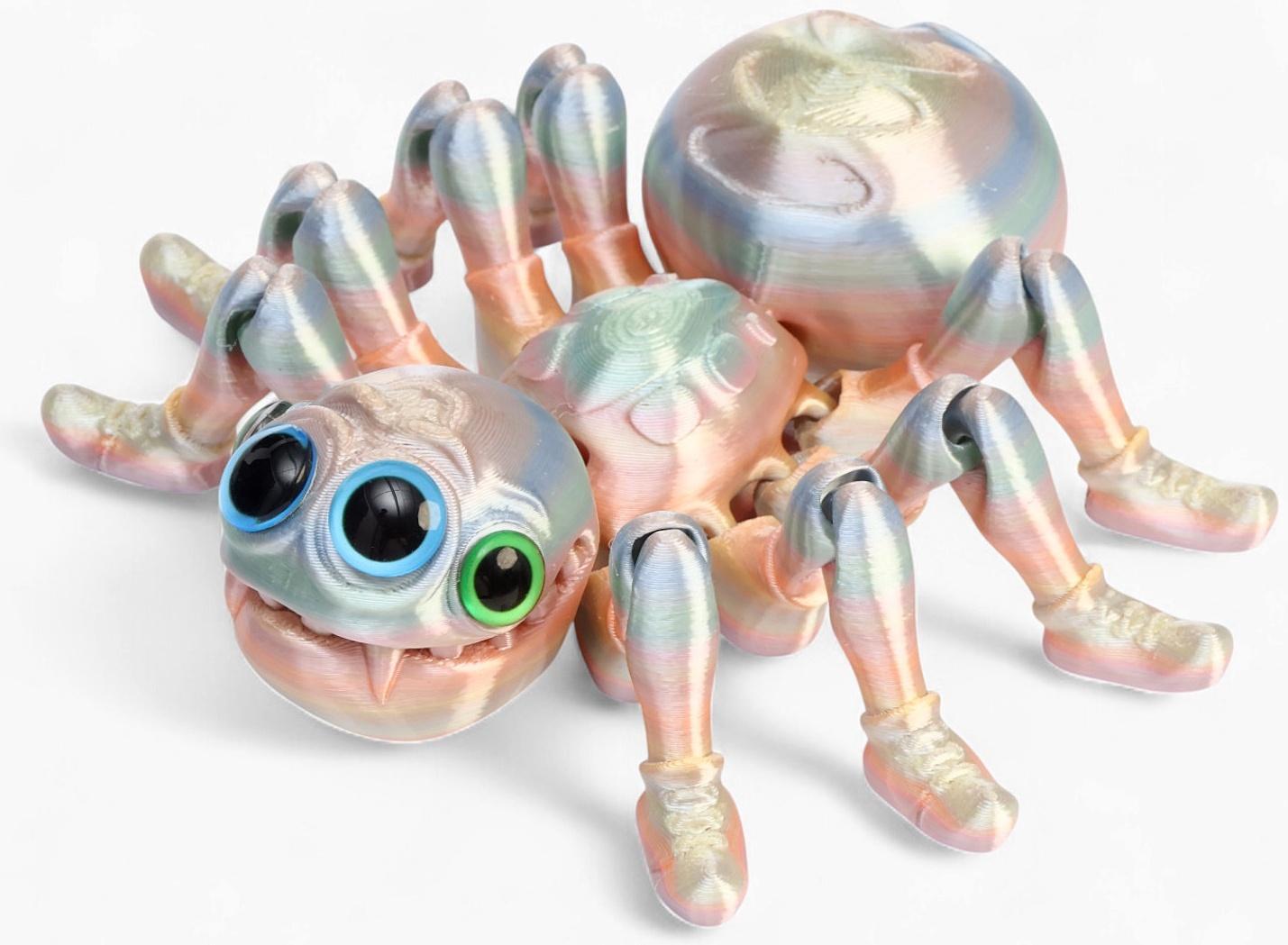 3Д - печатная игрушка «Паук», подвижная, цвет МИКС