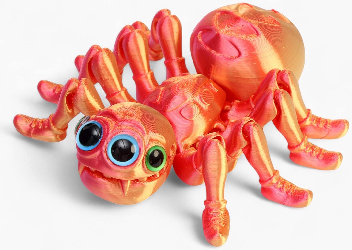 3Д - печатная игрушка «Паук», подвижная, цвет МИКС