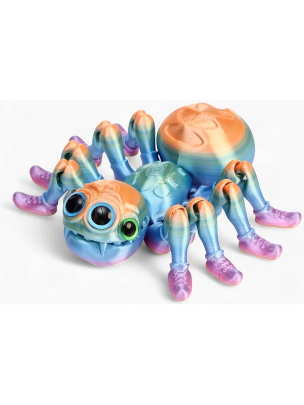 3Д - печатная игрушка «Паук», подвижная, цвет МИКС