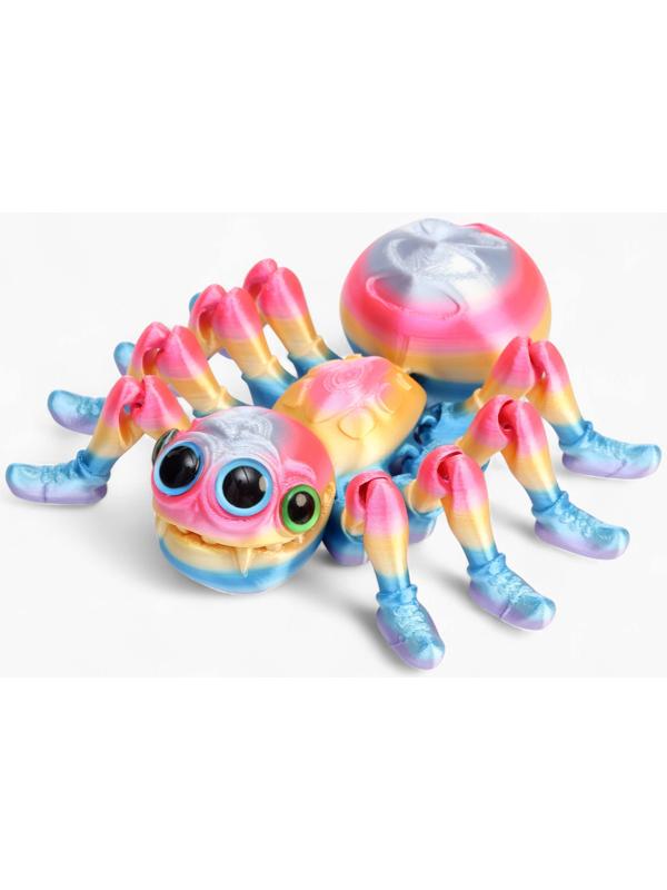 3Д - печатная игрушка «Паук», подвижная, цвет МИКС