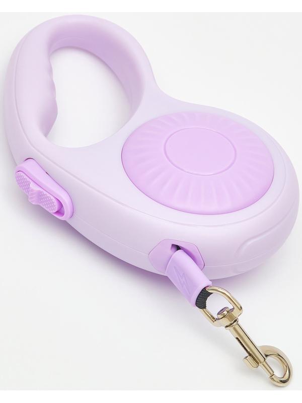 Рулетка - поводок для собак, лента 3 метра, сиреневая