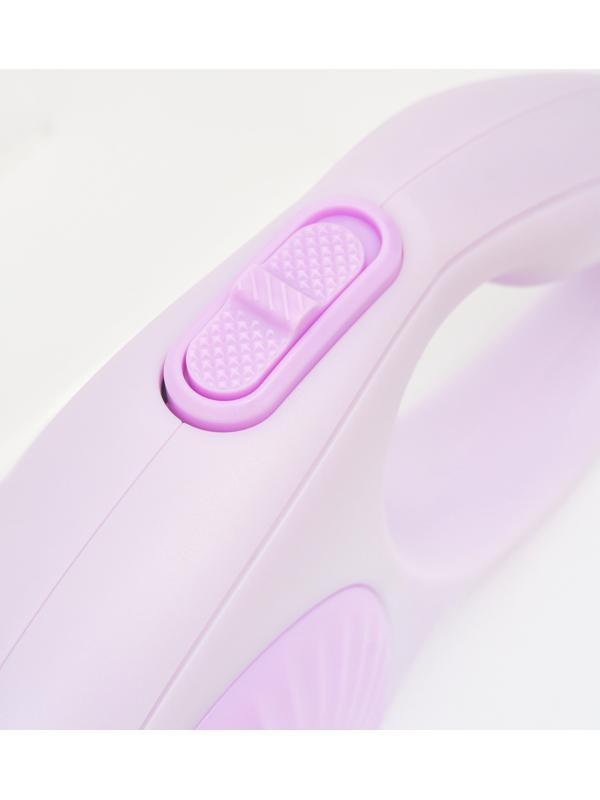 Рулетка - поводок для собак, лента 3 метра, сиреневая