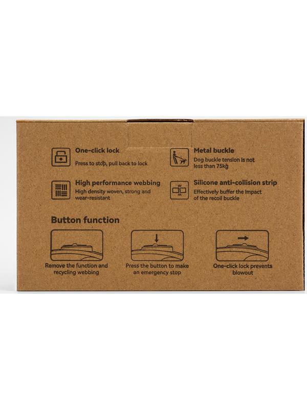 Рулетка - поводок для собак, лента 3 метра, зелёная