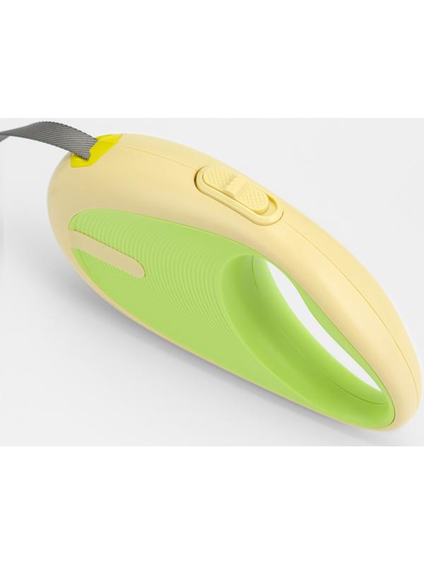 Рулетка - поводок для собак, лента 3 метра, зелёная