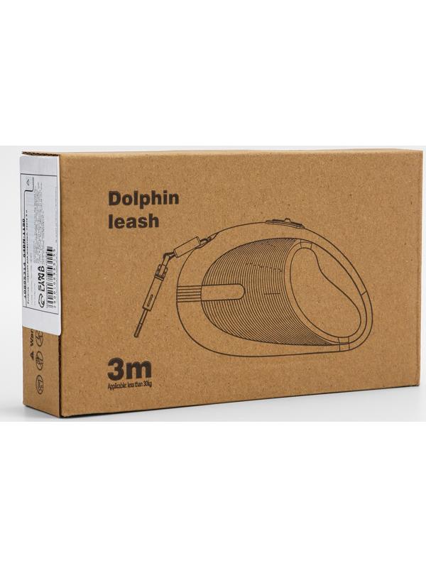 Рулетка - поводок для собак, лента 3 метра, зелёная