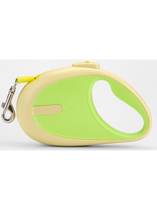 Рулетка - поводок для собак, лента 3 метра, зелёная