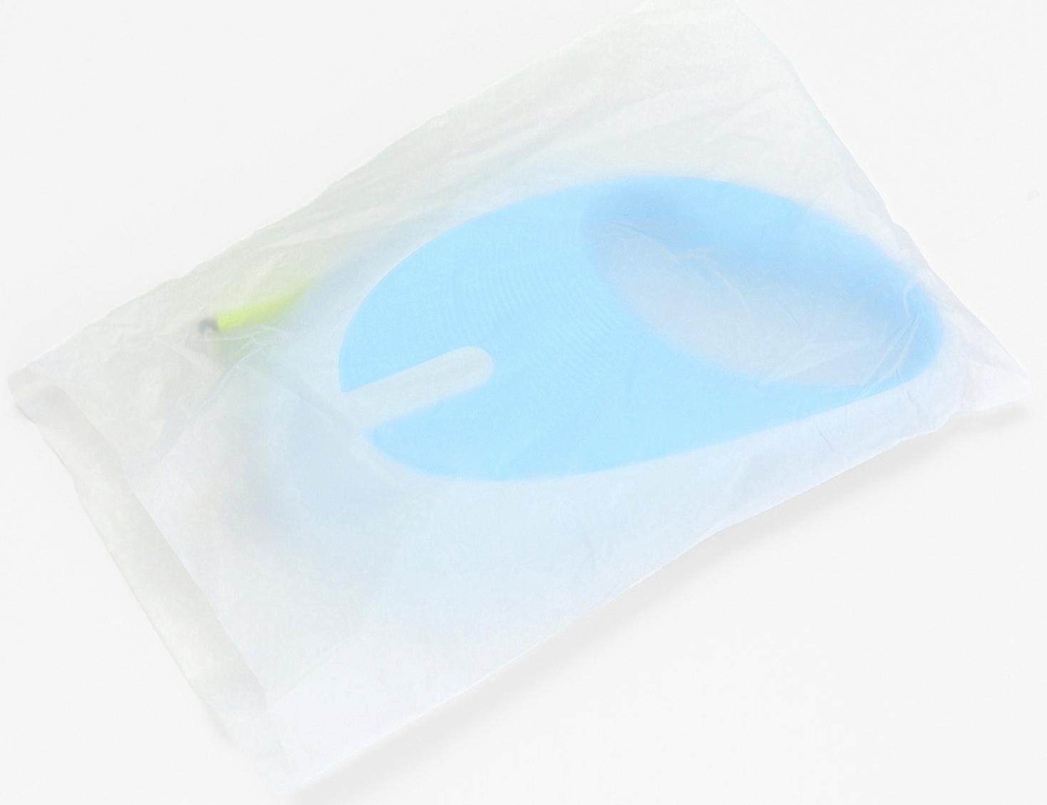 Рулетка - поводок для собак, лента 3 метра, голубая