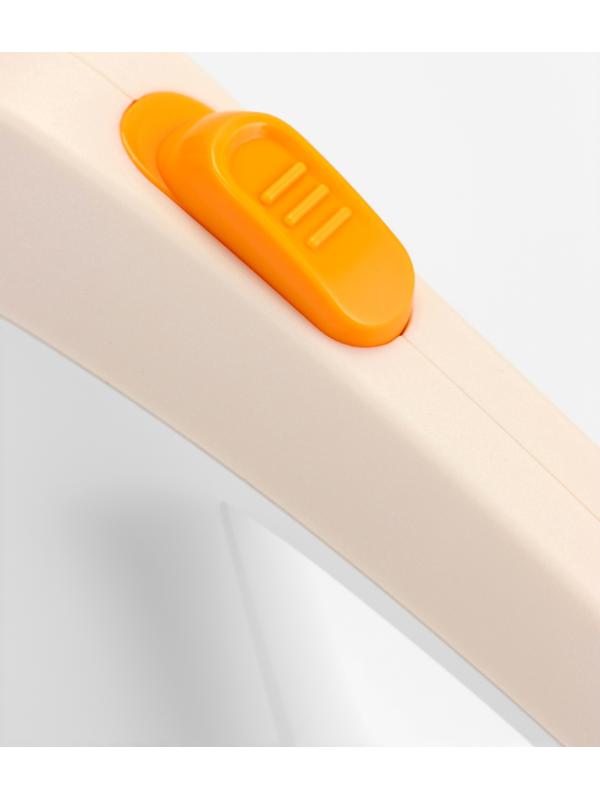 Рулетка - поводок для собак, лента 3 метра, белая/бежевая