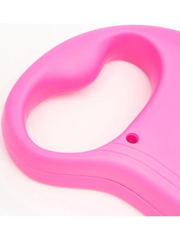 Рулетка «Следы», 3 м, до 10 кг, розовая