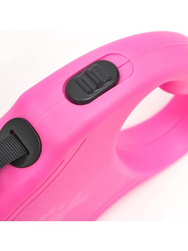 Рулетка «Следы», 3 м, до 10 кг, розовая