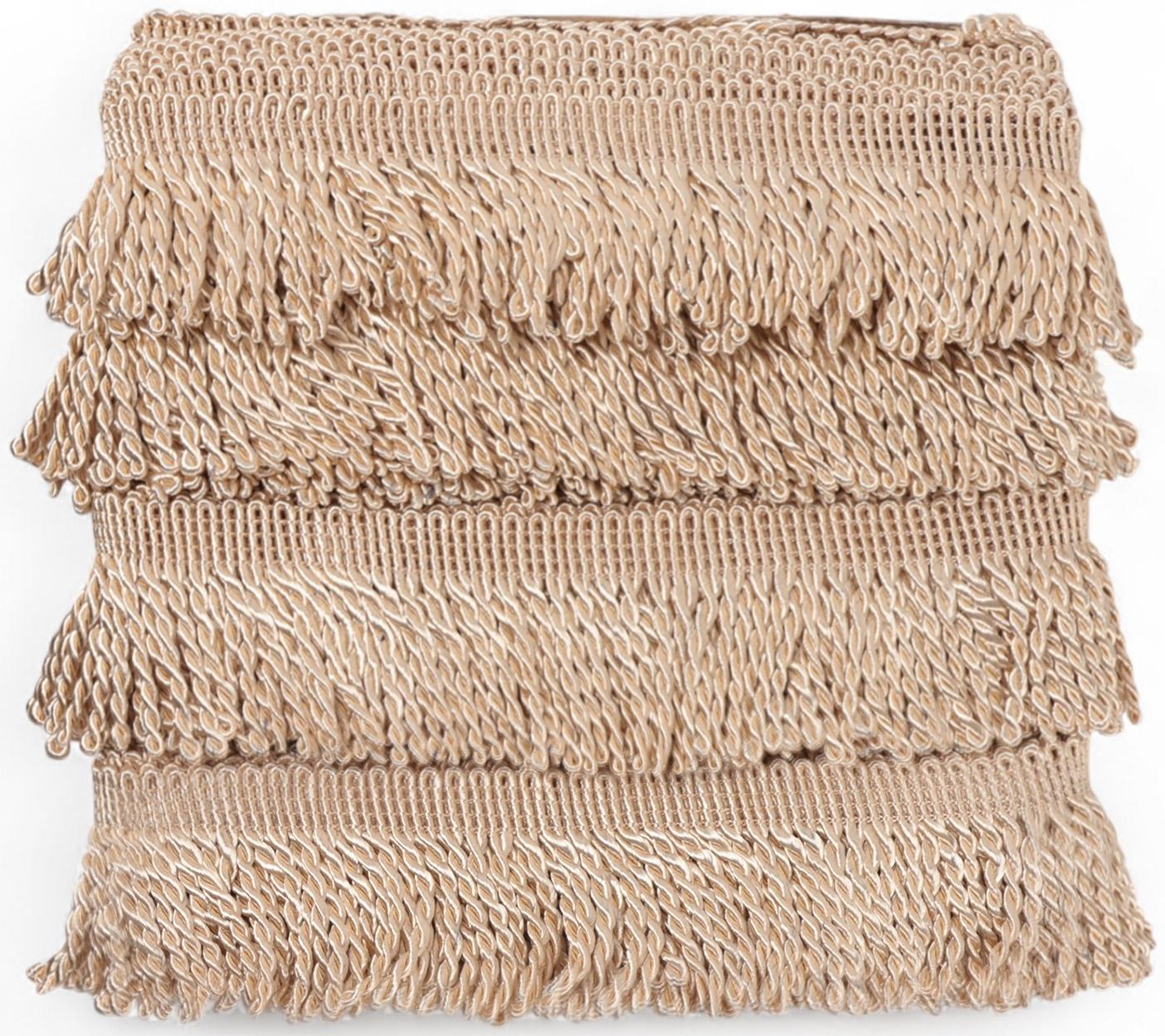 Бахрома жгут, 6,5 см, 20 м±0.5, цвет бежевый