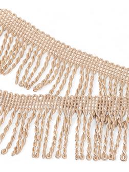 Бахрома жгут, 6,5 см, 20 м±0.5, цвет бежевый