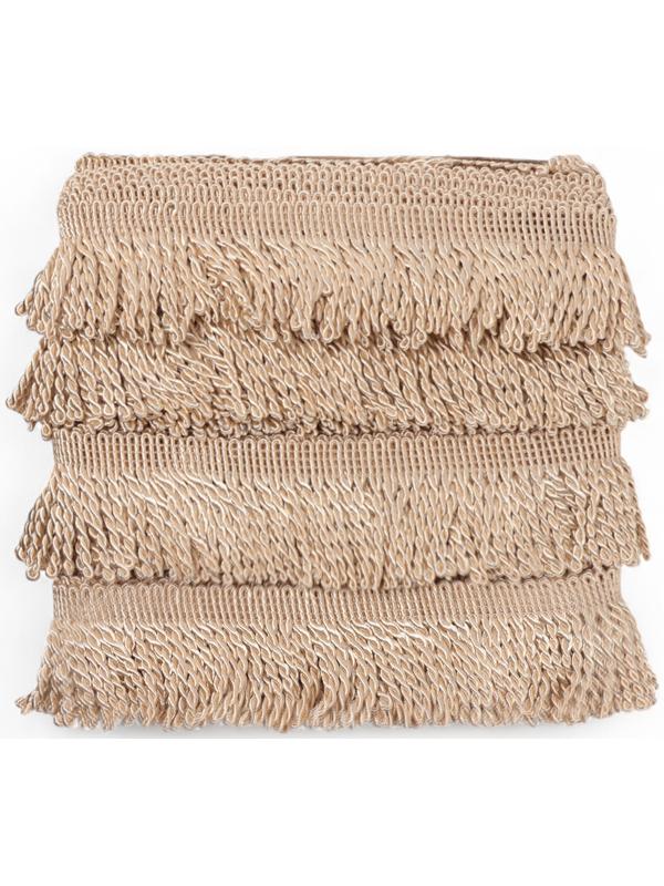 Бахрома жгут, 6,5 см, 20 м±0.5, цвет бежевый