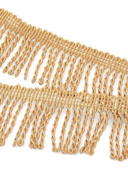 Бахрома жгут, 6,5 см, 20 м±0.5, цвет золотой