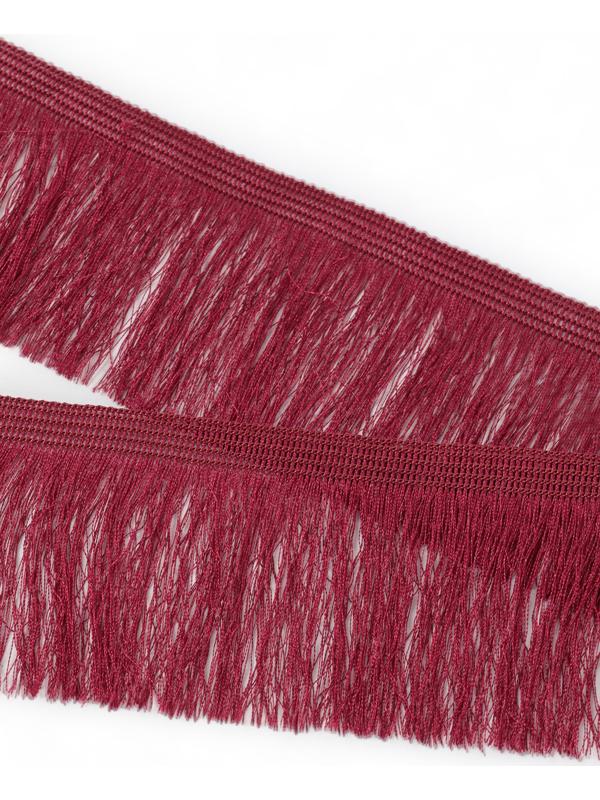 Бахрома одинарная, 6,5 см, 20 м±0.5, цвет бордовый