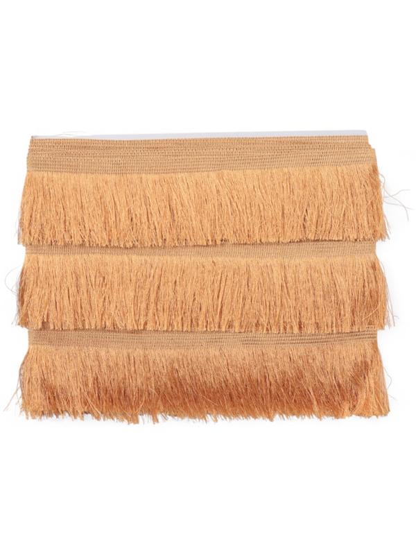 Бахрома одинарная, 6,5 см, 20 м±0.5, цвет золотой