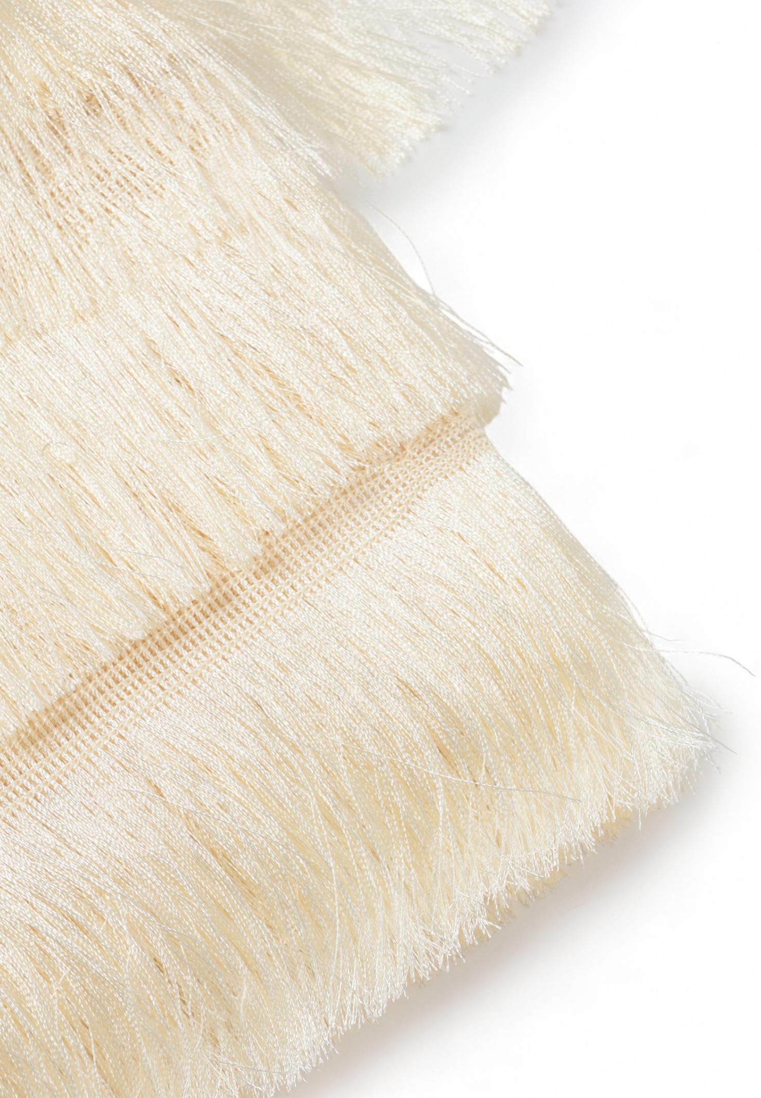 Бахрома одинарная, 6,5 см, 20 м±0.5, цвет молочный