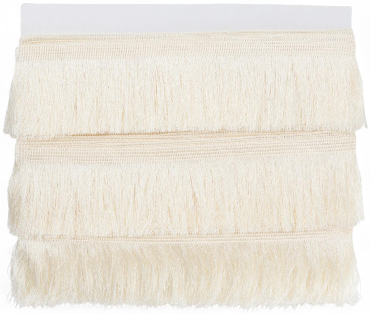 Бахрома одинарная, 6,5 см, 20 м±0.5, цвет молочный