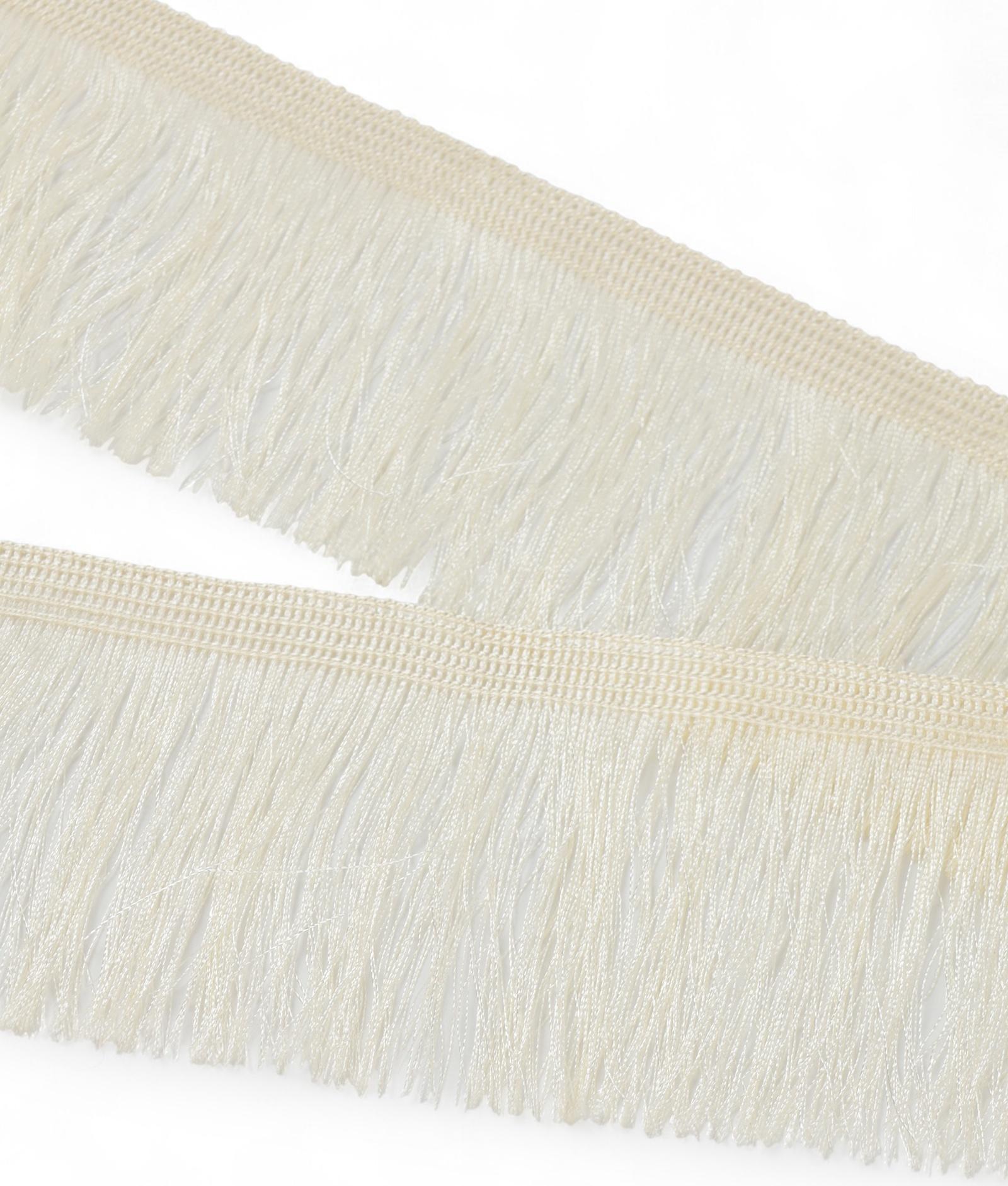 Бахрома одинарная, 6,5 см, 20 м±0.5, цвет молочный