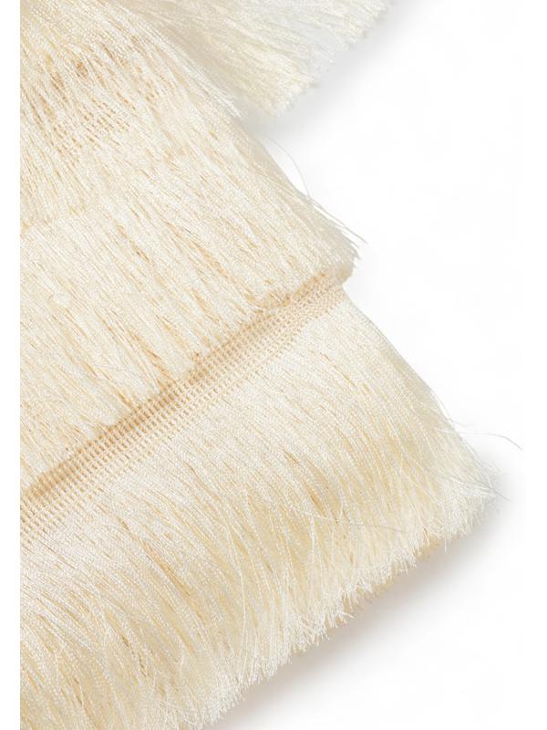 Бахрома одинарная, 6,5 см, 20 м±0.5, цвет молочный