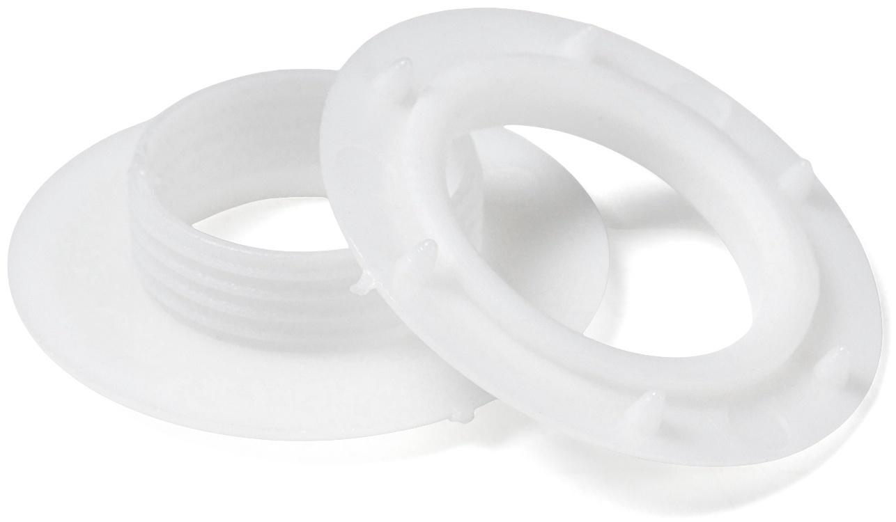 Люверсы для штор d=15.5/26.5 мм, (наб 100 шт цена за наб), цвет белый