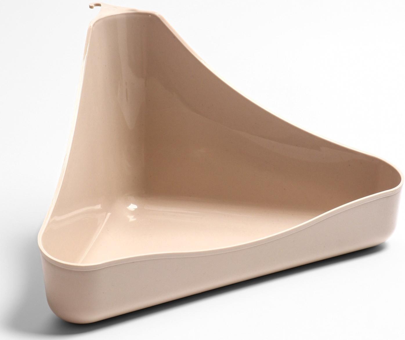 Туалет угловой для грызунов 33×19×18 см, микс цветов