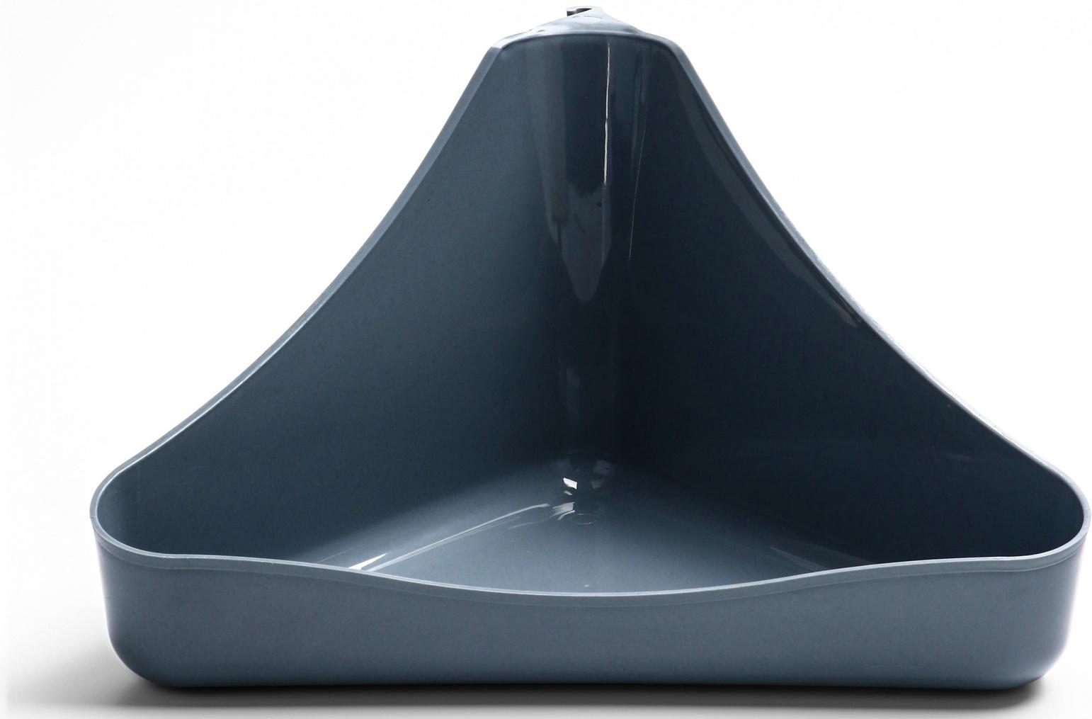 Туалет угловой для грызунов 33×19×18 см, микс цветов