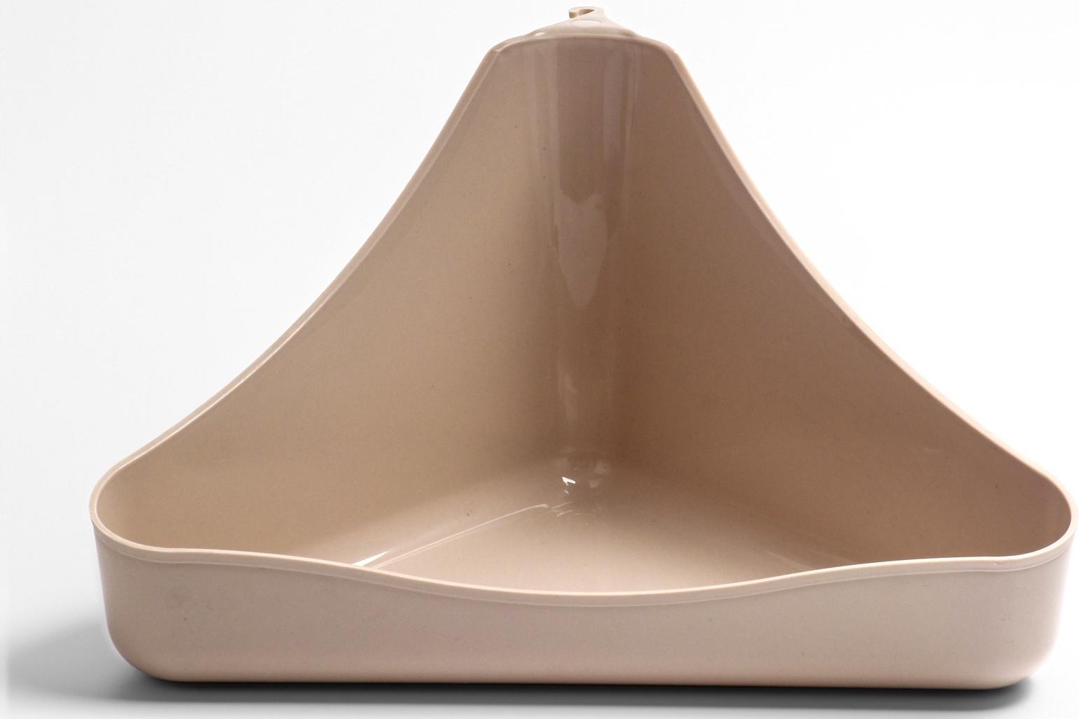 Туалет угловой для грызунов 33×19×18 см, микс цветов