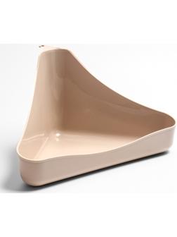 Туалет угловой для грызунов 33×19×18 см, микс цветов