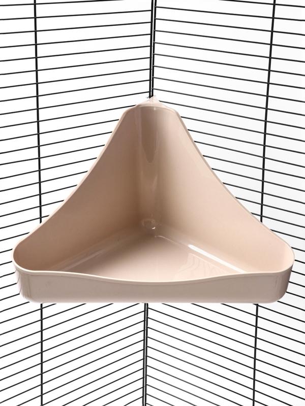 Туалет угловой для грызунов 33×19×18 см, микс цветов