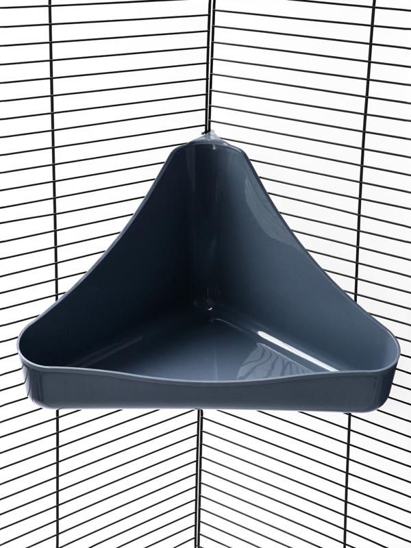 Туалет угловой для грызунов 33×19×18 см, микс цветов