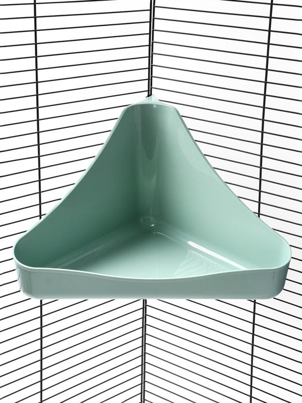 Туалет угловой для грызунов 33×19×18 см, микс цветов