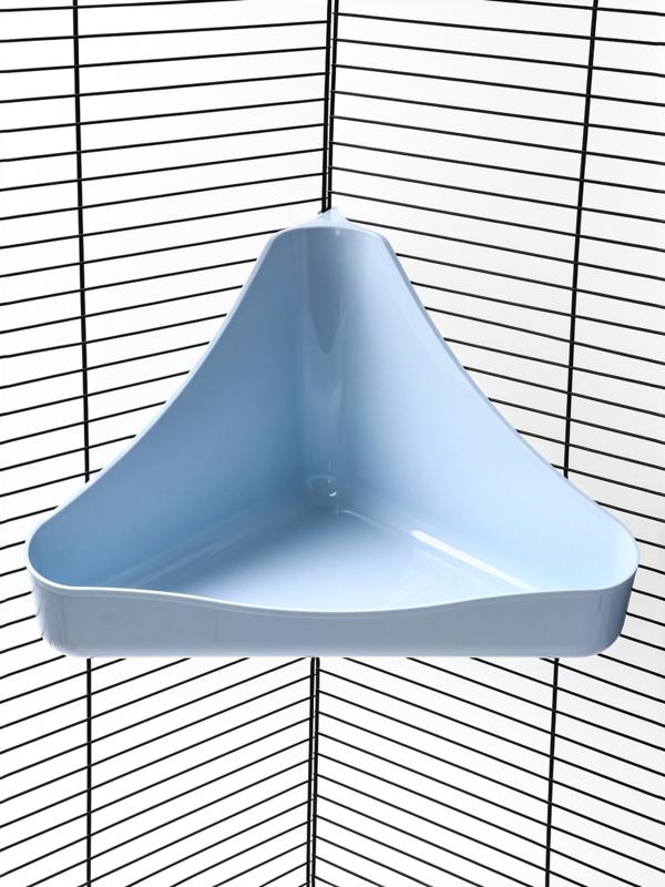 Туалет угловой для грызунов 33×19×18 см, микс цветов