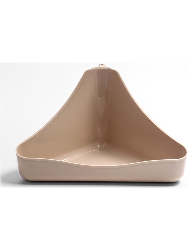 Туалет угловой для грызунов 33×19×18 см, микс цветов