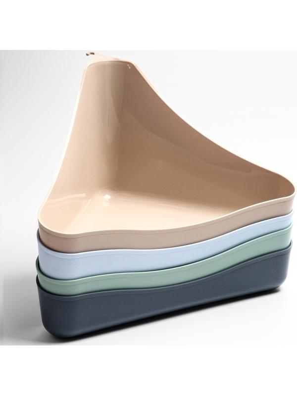 Туалет угловой для грызунов 33×19×18 см, микс цветов