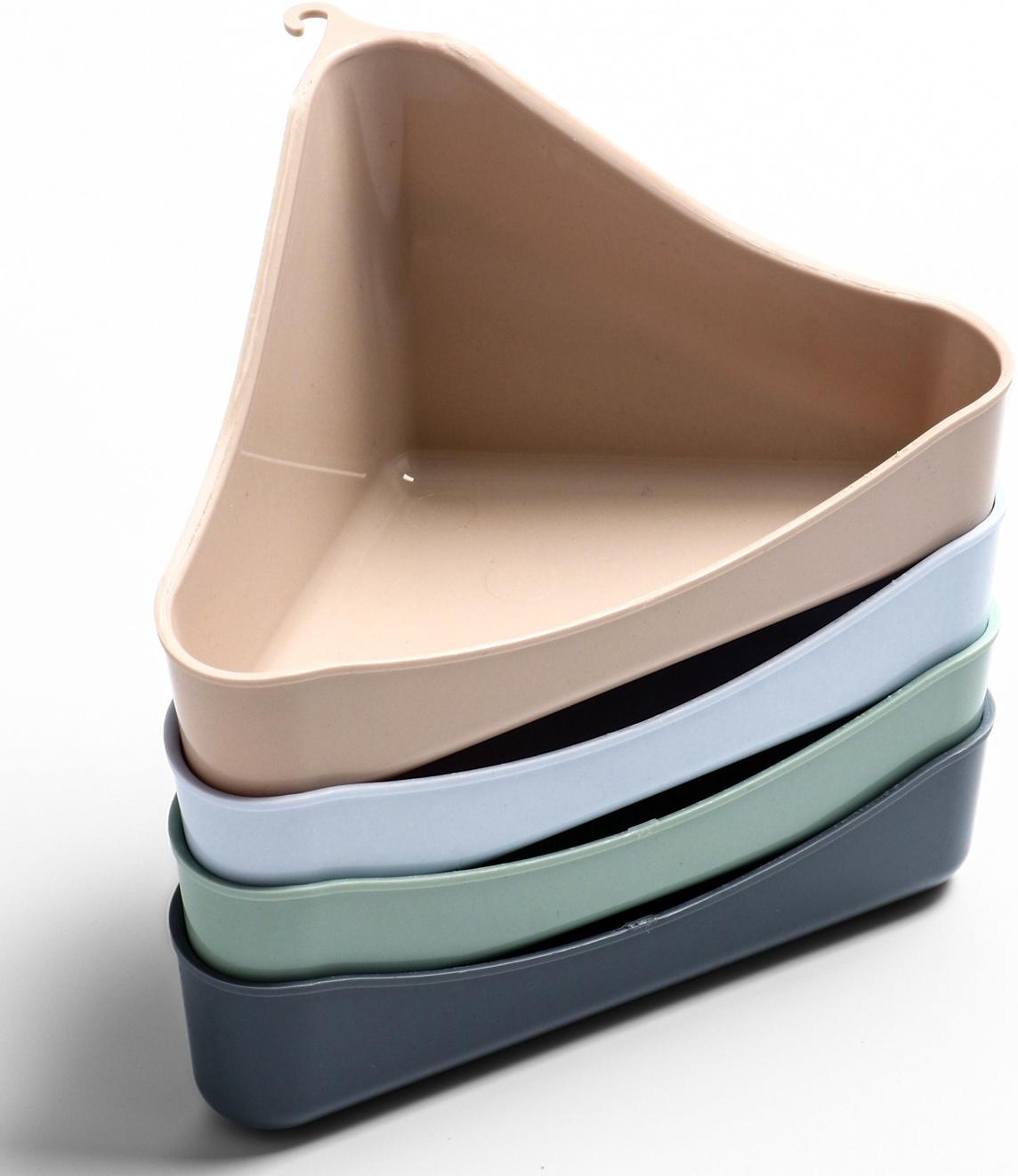 Туалет угловой для грызунов 16×9×8.5 см, микс цветов