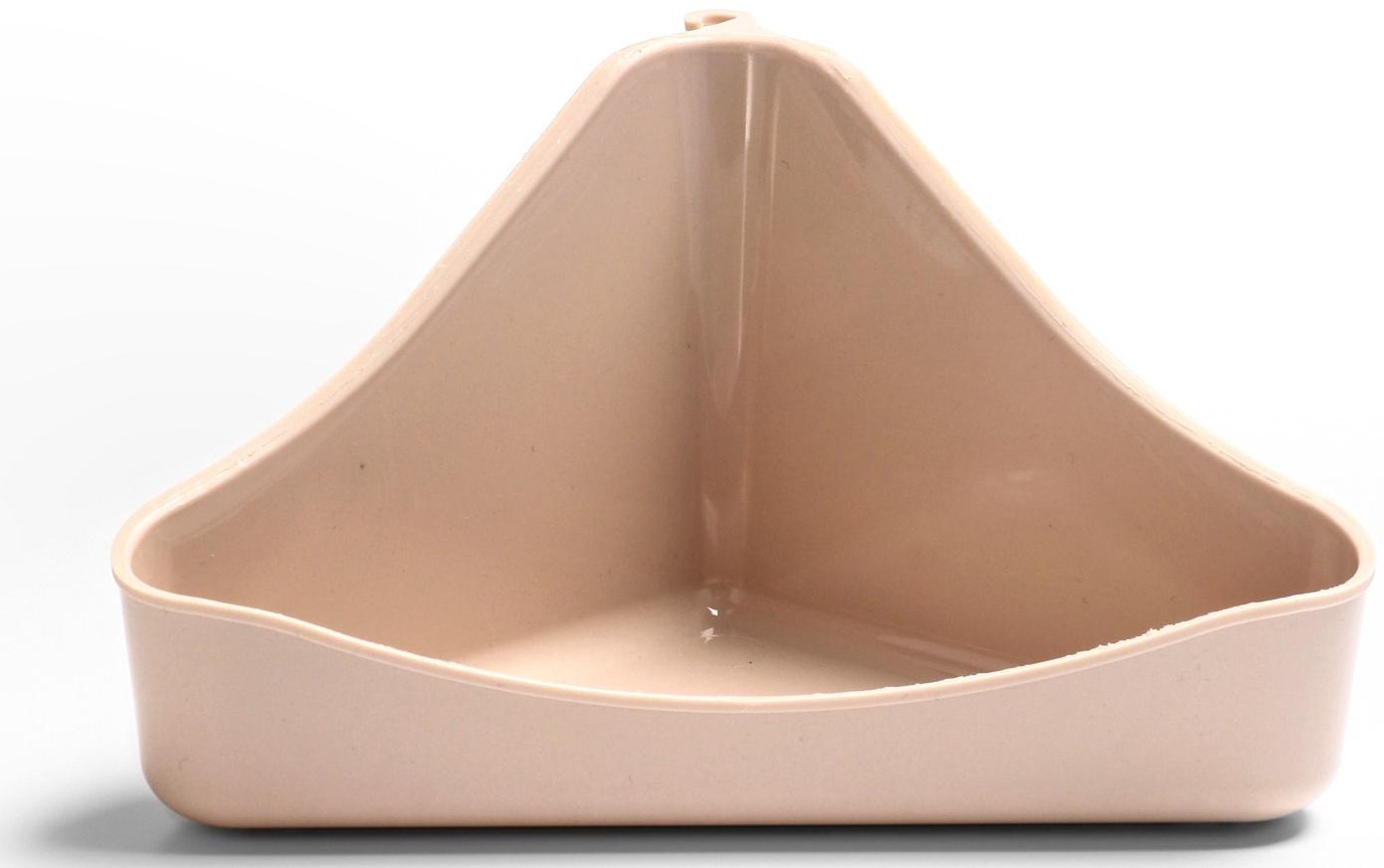 Туалет угловой для грызунов 16×9×8.5 см, микс цветов