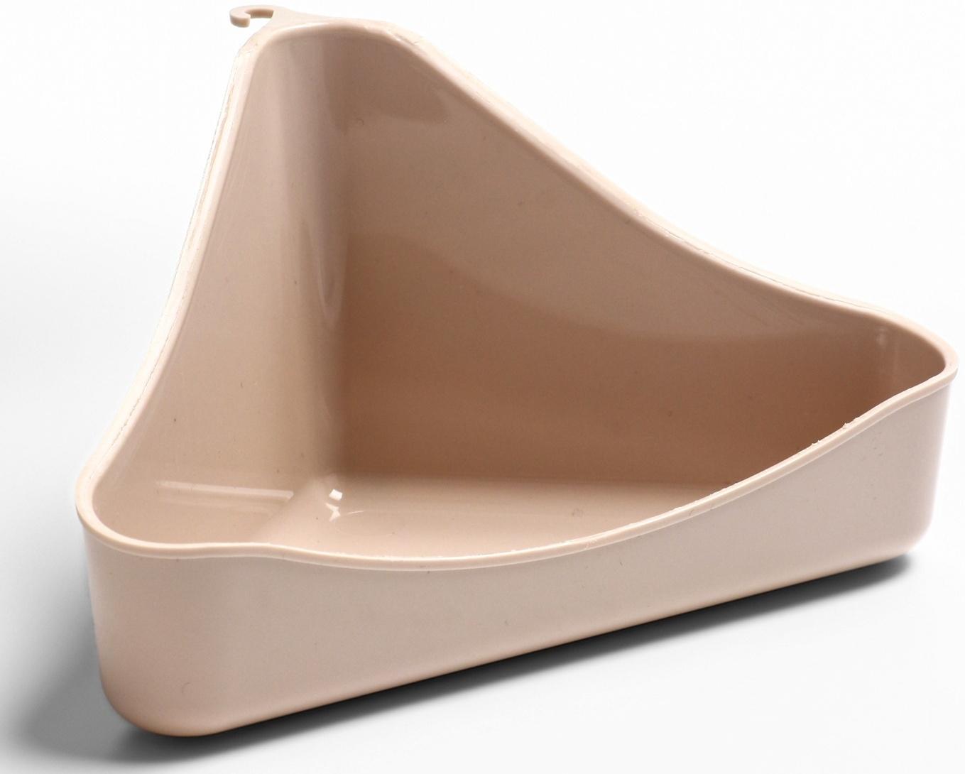 Туалет угловой для грызунов 16×9×8.5 см, микс цветов