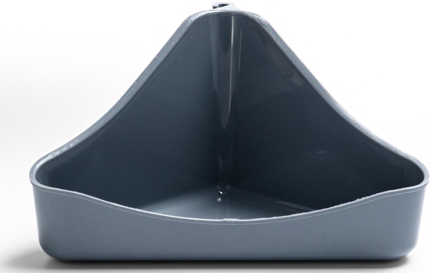 Туалет угловой для грызунов 16×9×8.5 см, микс цветов