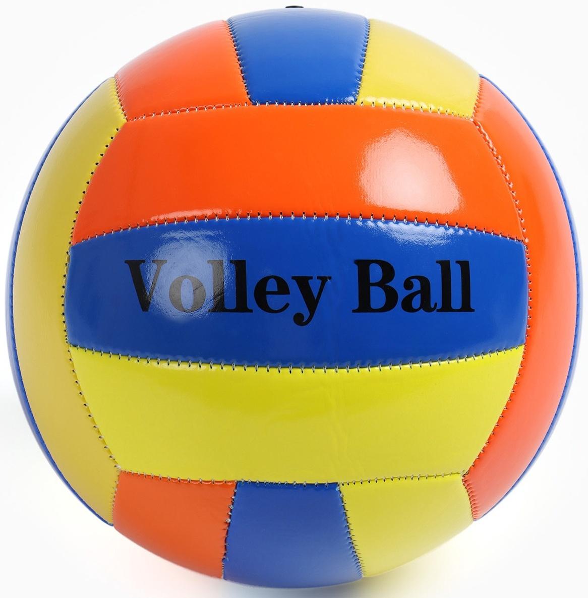 Волейбольный мяч, машинная сшивка, 18 панелей, р. 5, PVC, цвет МИКС