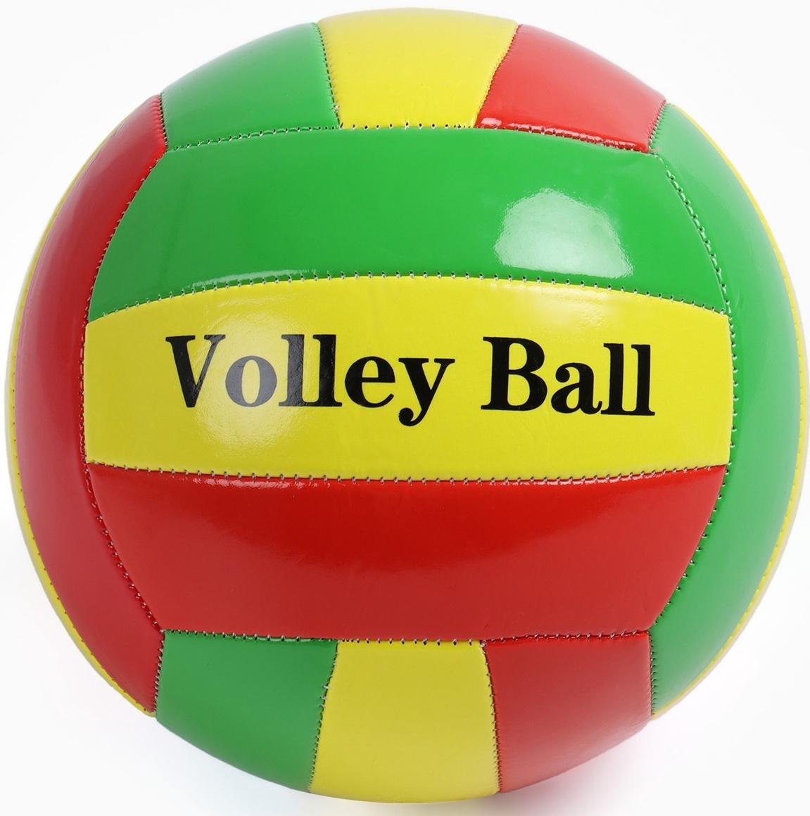 Волейбольный мяч, машинная сшивка, 18 панелей, р. 5, PVC, цвет МИКС