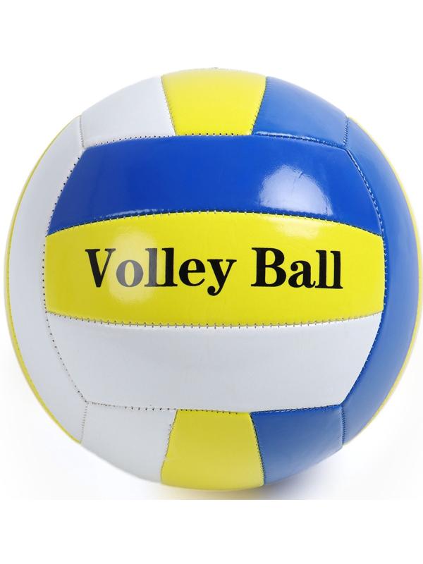 Волейбольный мяч, машинная сшивка, 18 панелей, р. 5, PVC, цвет МИКС