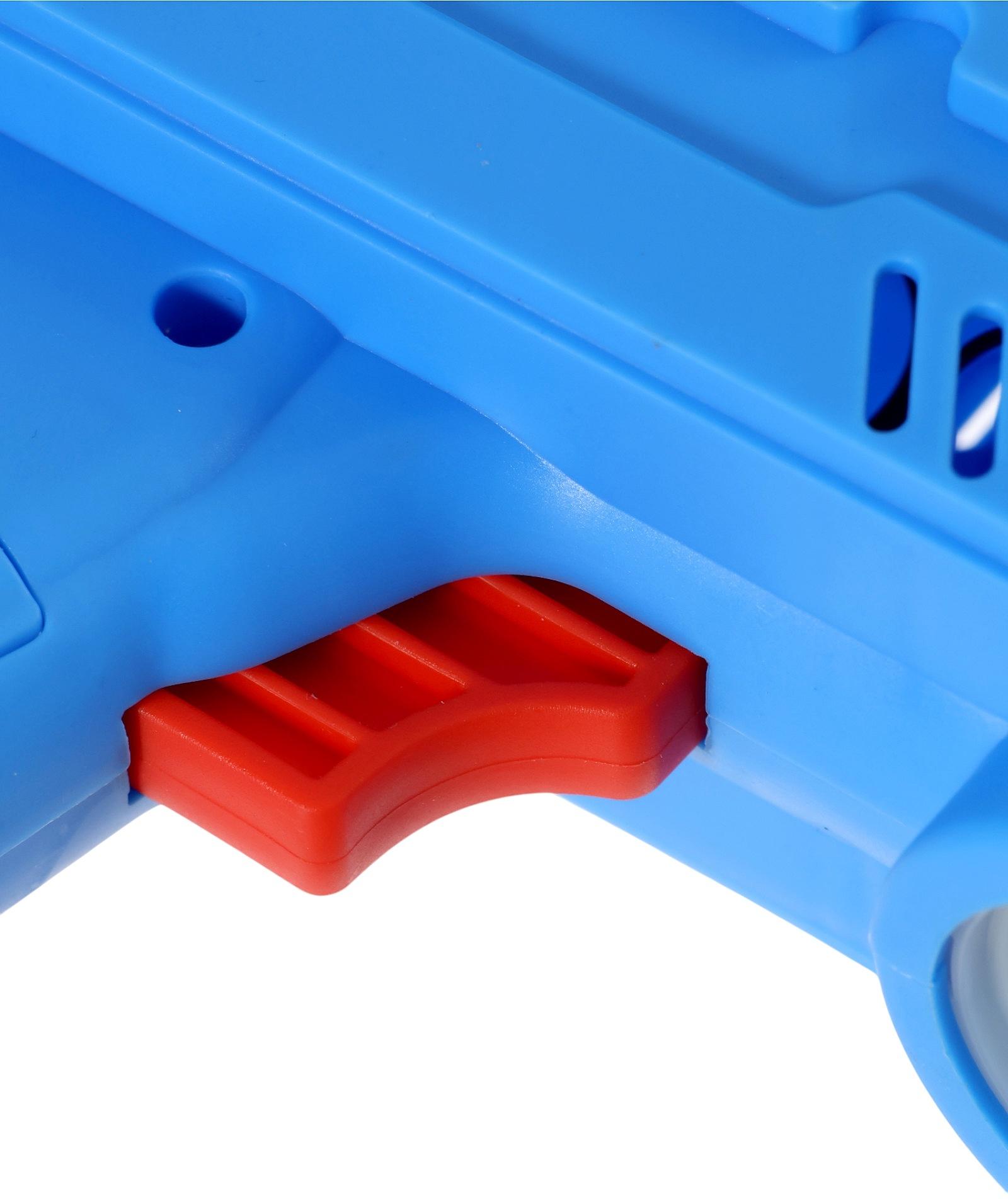 Генератор мыльных пузырей «Пистолет», световые эффекты, работает от батареек, синий