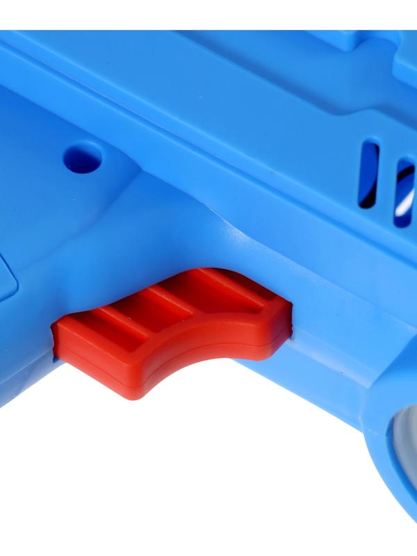 Генератор мыльных пузырей «Пистолет», световые эффекты, работает от батареек, синий