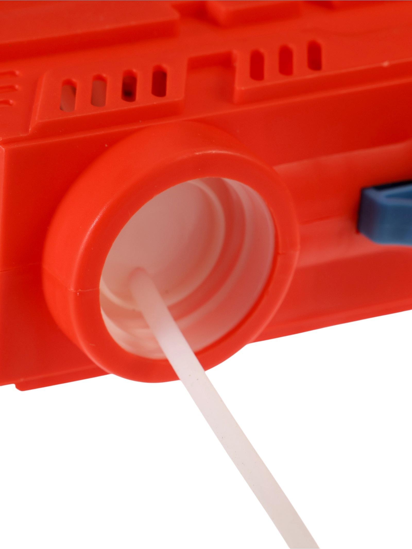 Генератор мыльных пузырей «Пистолет», световые эффекты, работает от батареек, красный