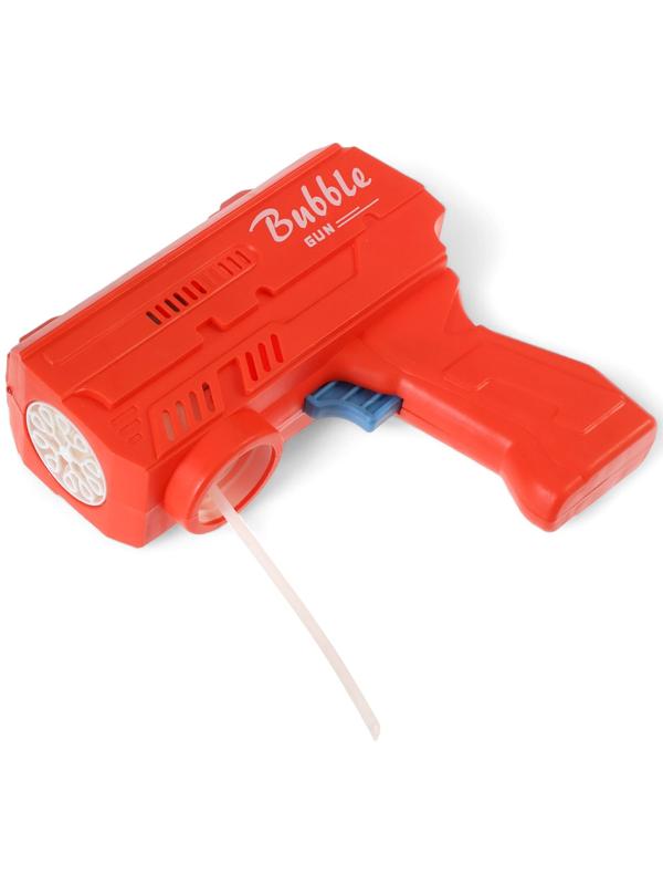 Генератор мыльных пузырей «Пистолет», световые эффекты, работает от батареек, красный