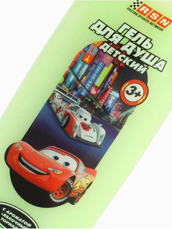 Гель для душа детский, 250 мл, аромат яблочный торнадо, Тачки