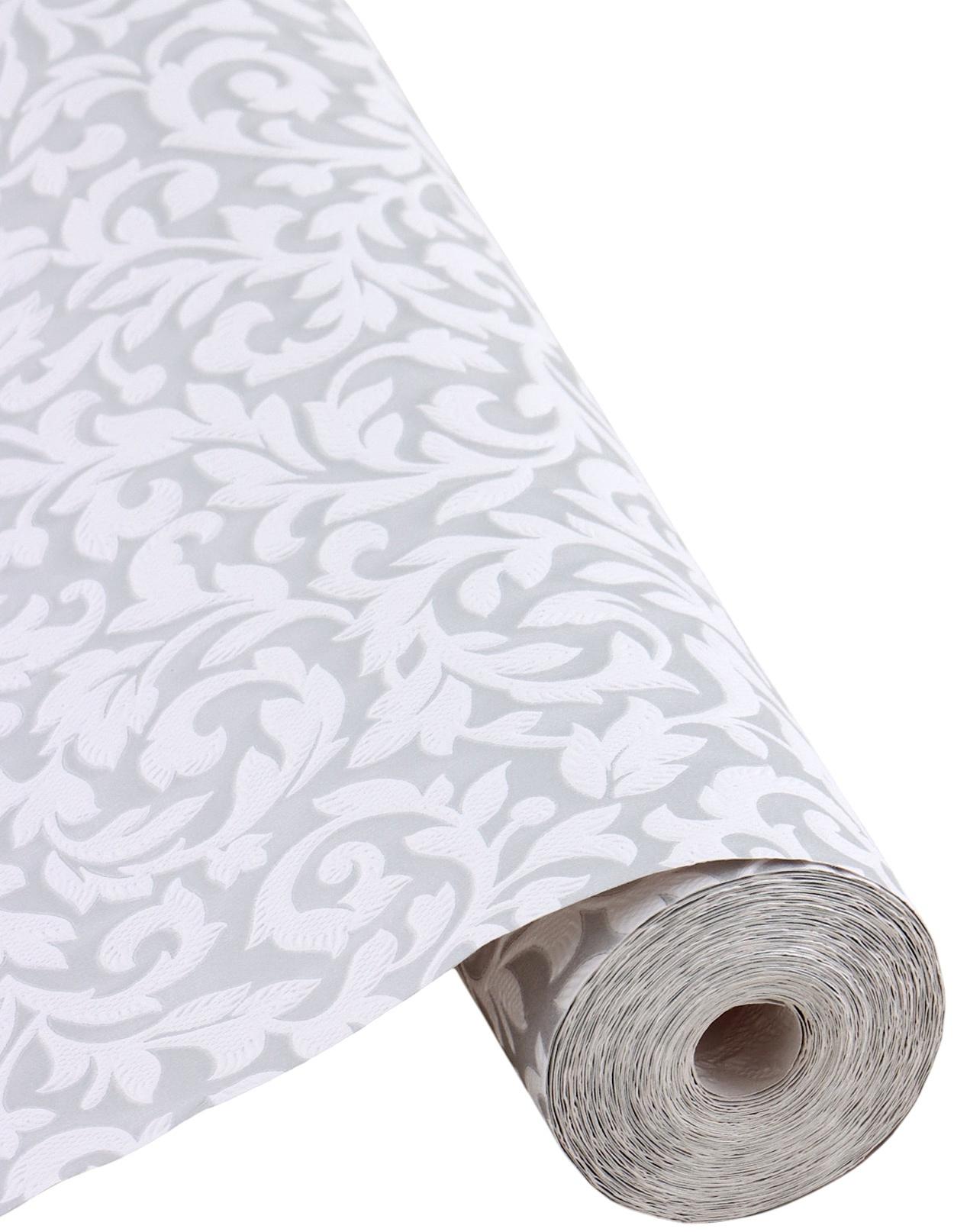 Обои бумажные «Пермские обои. Соблазн 23 – 417», 0.53×10.05 м, цвет белый/серый