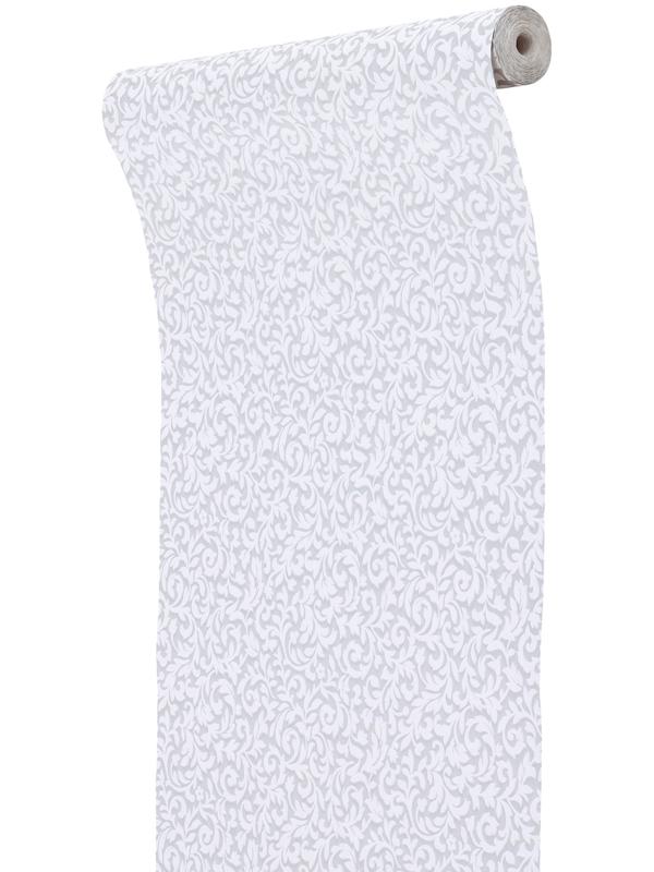 Обои бумажные «Пермские обои. Соблазн 23 – 417», 0.53×10.05 м, цвет белый/серый