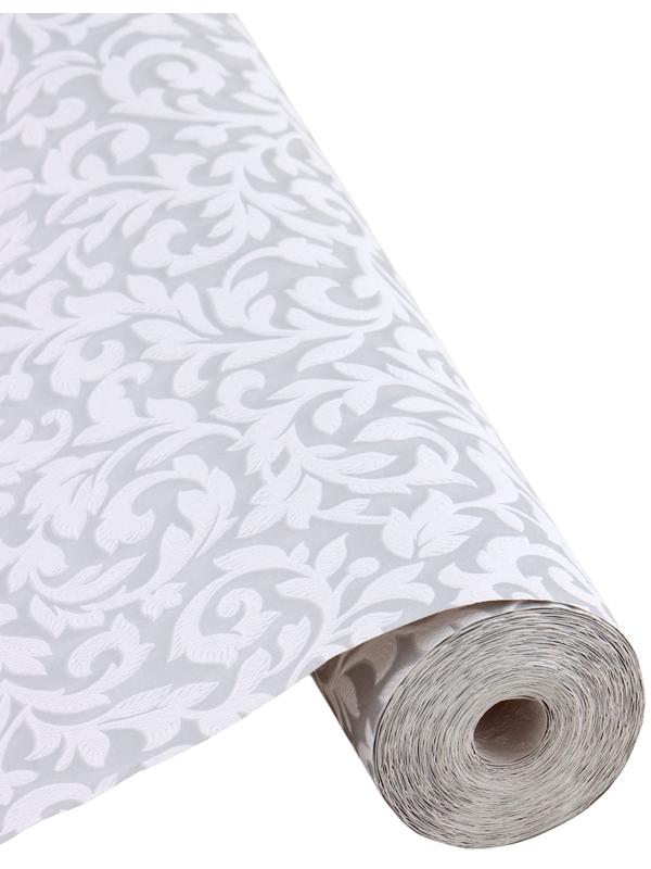 Обои бумажные «Пермские обои. Соблазн 23 – 417», 0.53×10.05 м, цвет белый/серый